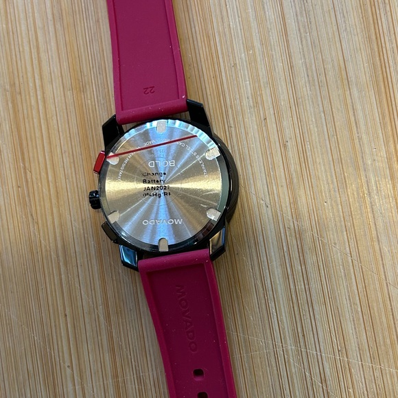 Movado Bold TR90 Watch With 43.5mm Black & Red Chronograph Face & Red Band - Picture 5 of 9